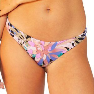 HURLEY Juniors' Palm Paradise Printed Reversible Bikini Bottoms - Size Medium